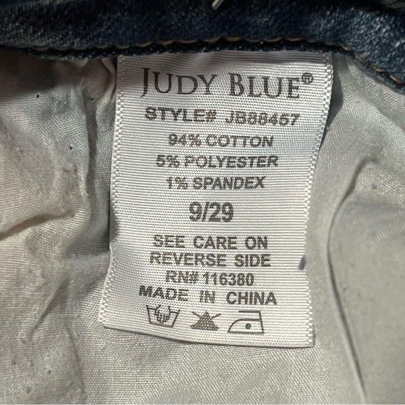 Judy Blue High Waist Distressed Flare Jeans, size 9/29 NWOT - Picture 13 of 14
